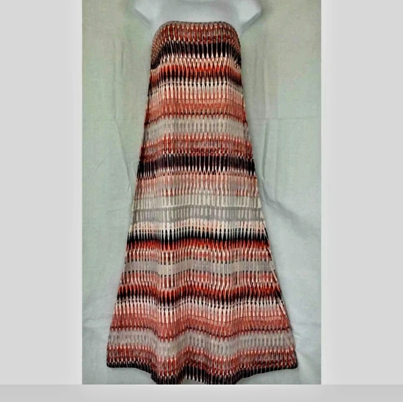 Cynthia Rowling Jersey Strapless Rayon Maxi dress/skirt size Large - Picture 3 of 8